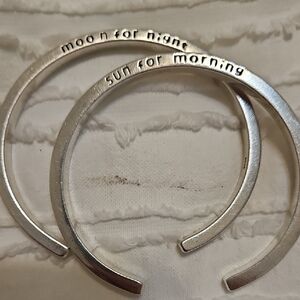 Silver Engraved Bangles